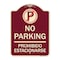 Signmission No Parking Prohibido Estacionarse W/ No Parking Heavy-Gauge Aluminum Sign, 24" x 18", BU-1824-23675 A-DES-BU-1824-23675 - alternate 1